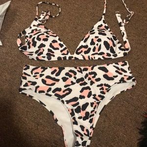 baby pink cheetah bikini!